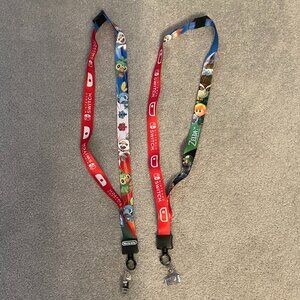 2 Nintendo Lanyard - Nintendo Switch, Luigi's Mansion, Legend of Zelda & Pokemon